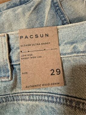 PacSun Light Blue Sloane Ultra Baggy Wide Leg Jeans